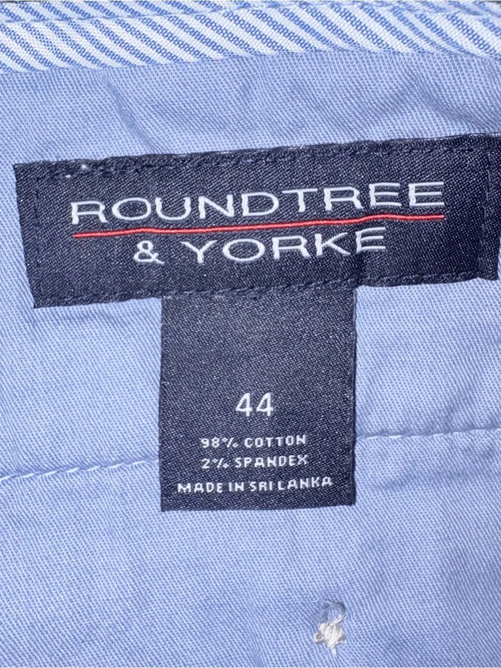 Roundtree & Yorke Mens Big & Tall Shorts 44 Vint Indigo Classic Fit NWT